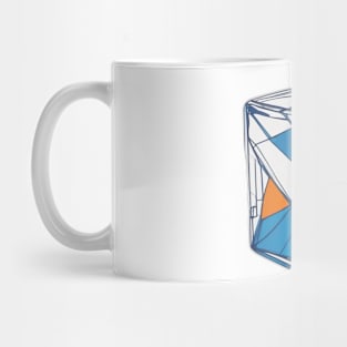 Rubic Cube Blue Shadow Silhouette Anime Style Collection No. 373 Mug